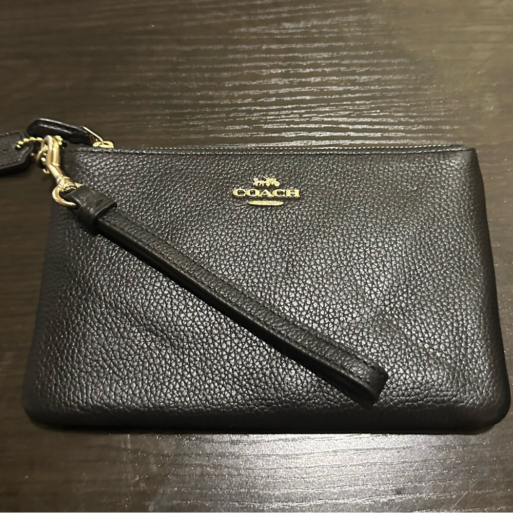 Coach Black Wristlet | Handbags